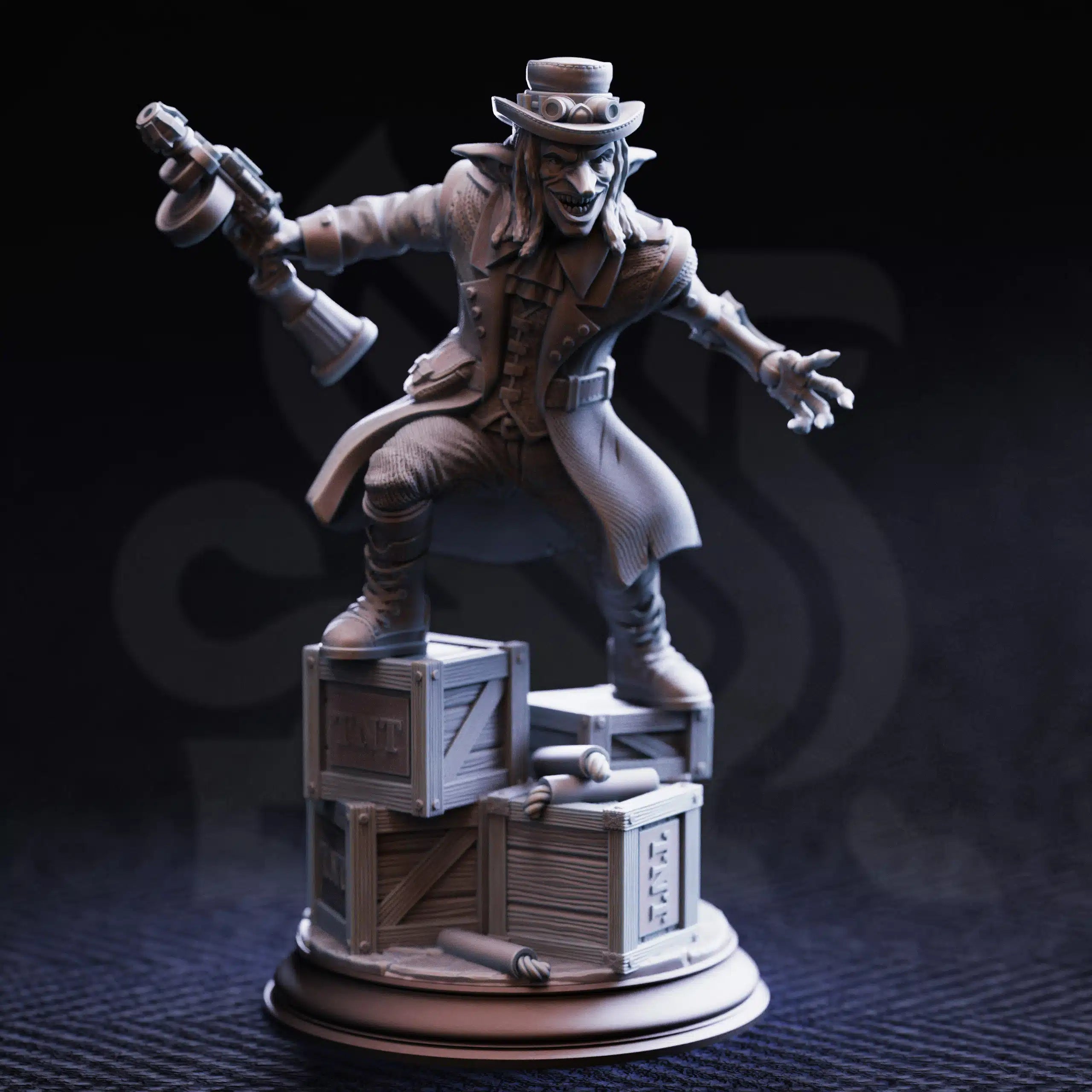 Brains – Manic Goblin Gangster - Medium Tabletop Miniature By DM Stash