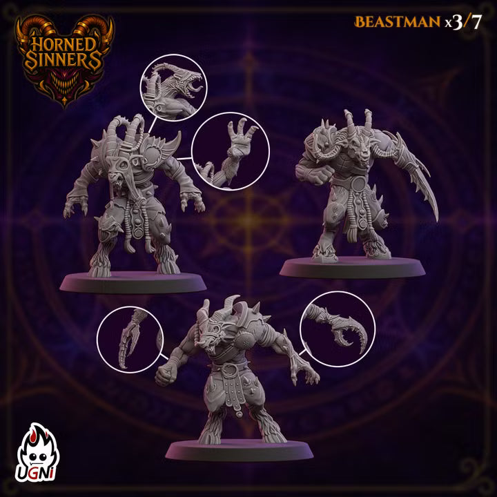 Horned Sinners- ChaosBorn - Wargaming - Fantasy Football Team - By Ugni Miniatures