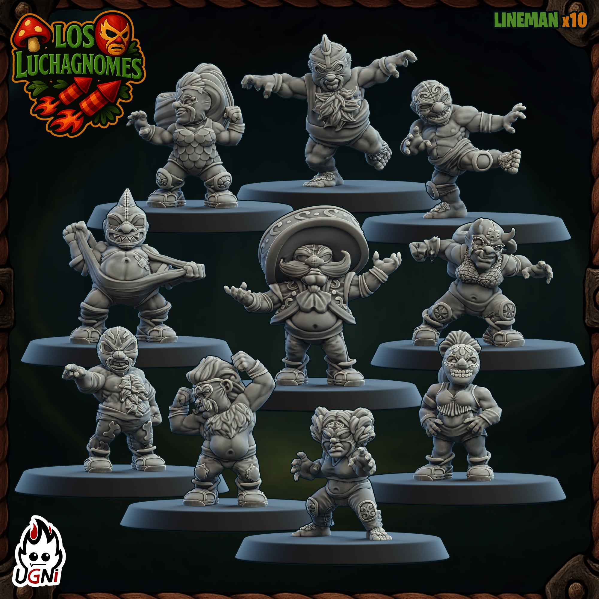 Los Luchagnomes - Fantasy Football - Wargaming Team By Ugni Miniatures