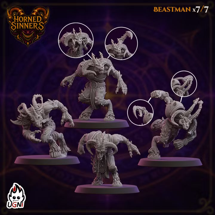Horned Sinners- ChaosBorn - Wargaming - Fantasy Football Team - By Ugni Miniatures