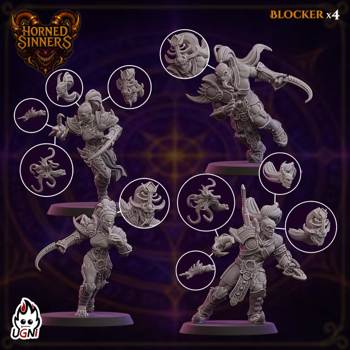 Horned Sinners- ChaosBorn - Wargaming - Fantasy Football Team - By Ugni Miniatures