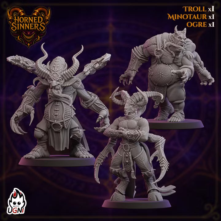 Horned Sinners- ChaosBorn - Wargaming - Fantasy Football Team - By Ugni Miniatures