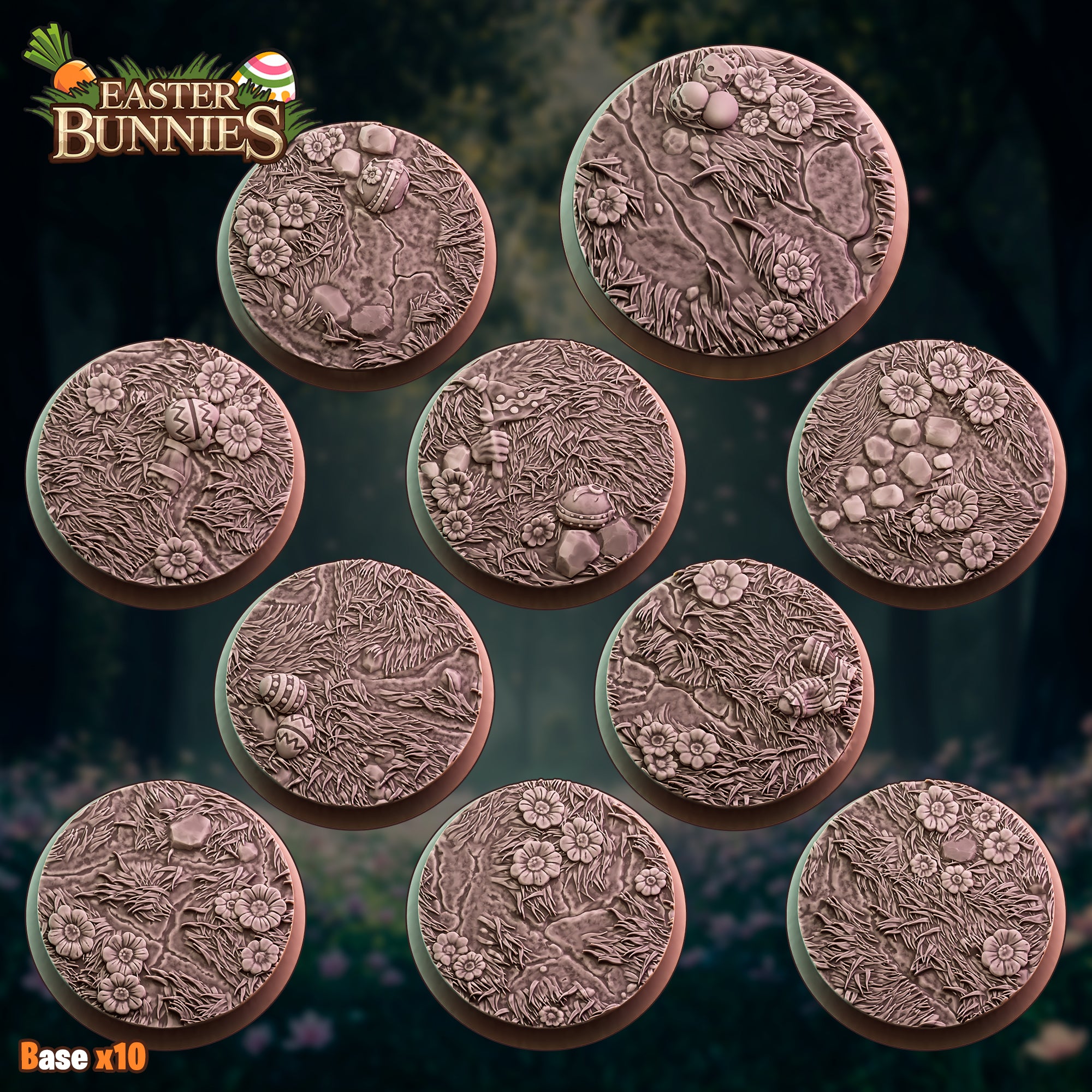 Easter Bunnies - Frog Proxy - Old Forest Alliance Booster - Fantasy Football - Wargaming Team By Ugni Miniatures