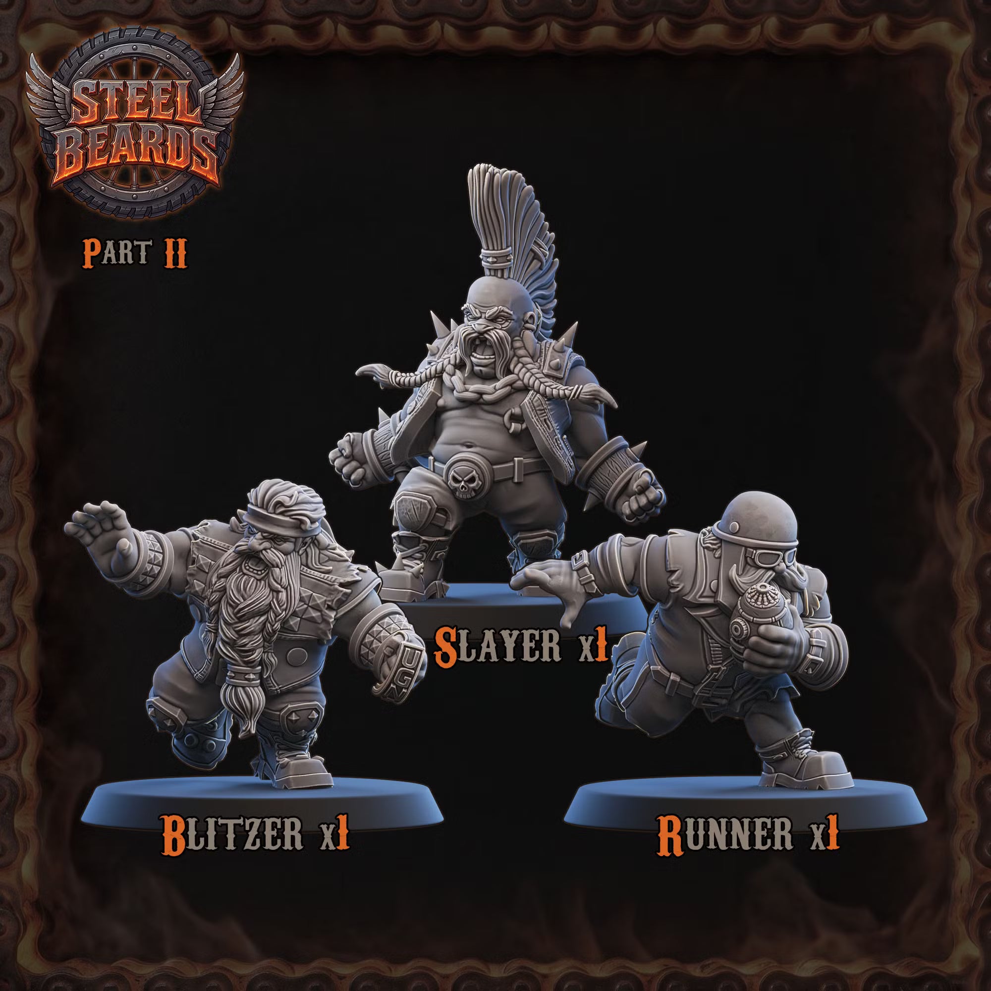 Steel Beards - Dwarven Team - Wargaming - Fantasy Football - By Ugni Miniatures