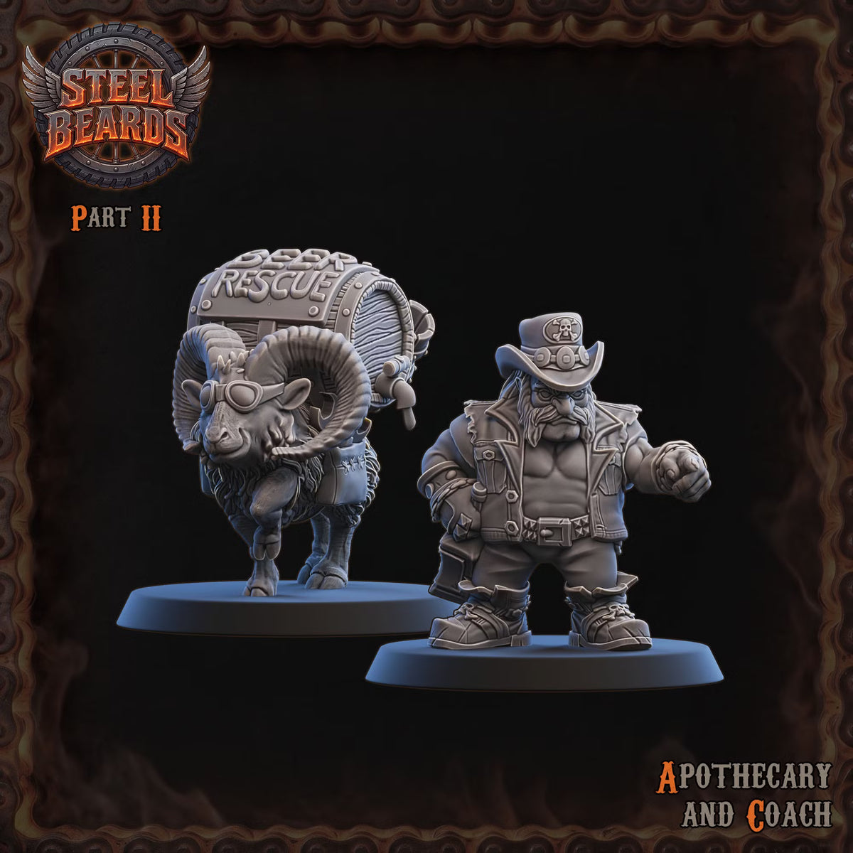 Steel Beards - Dwarven Team - Wargaming - Fantasy Football - By Ugni Miniatures