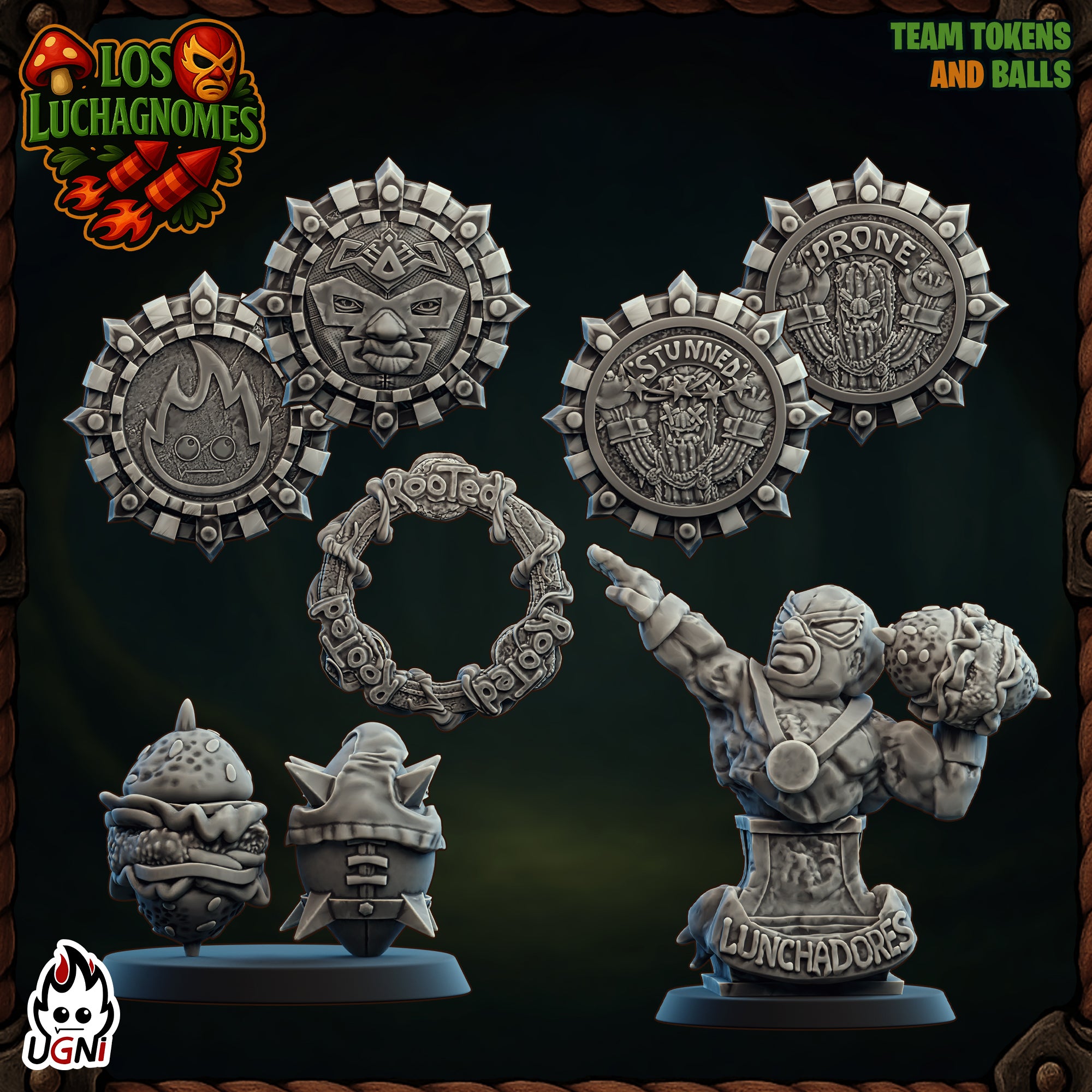Los Luchagnomes - Fantasy Football - Wargaming Team By Ugni Miniatures