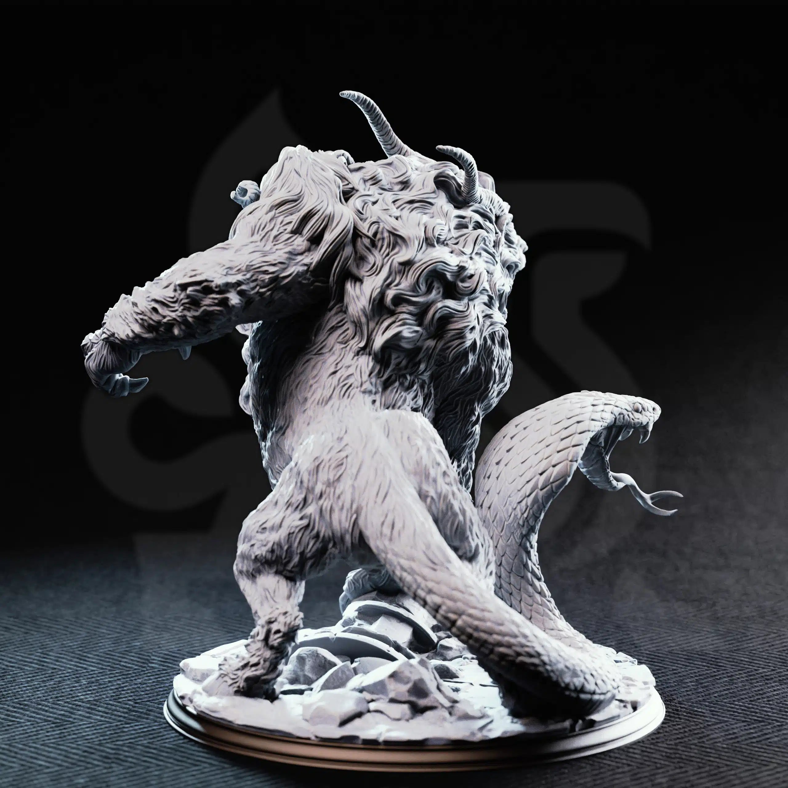 Capricalion – Chimera of the Plains - Large Tabletop Miniature By DM Stash