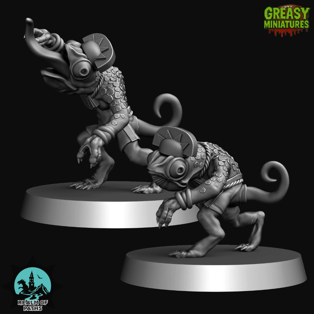 Cold Blooded Reptile Team - Tabletop Wargaming Team - Realm Of Paths - Wargame - Miniatures