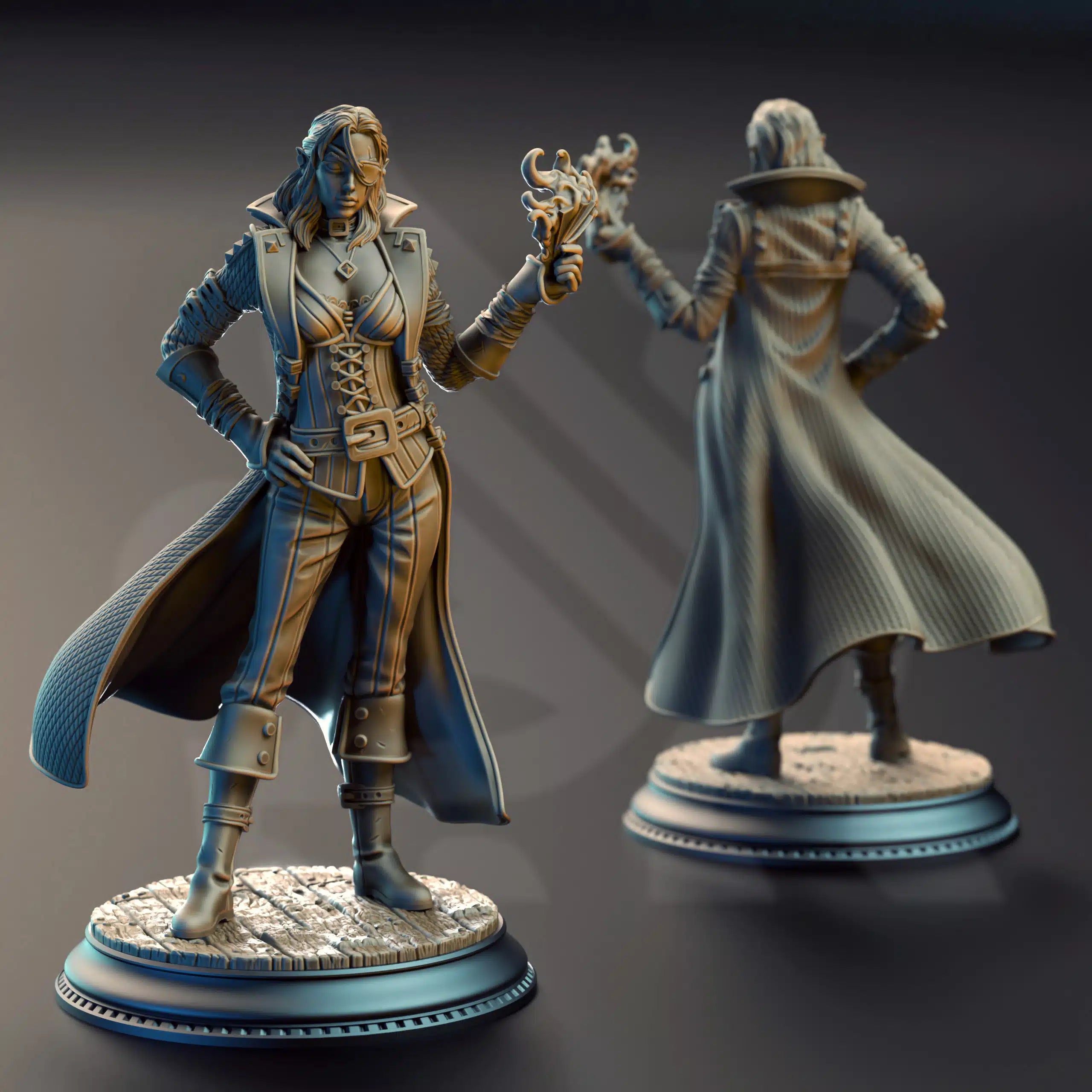 Charlotte-Anne – Gambler Rogue - Medium Tabletop Miniature By DM Stash