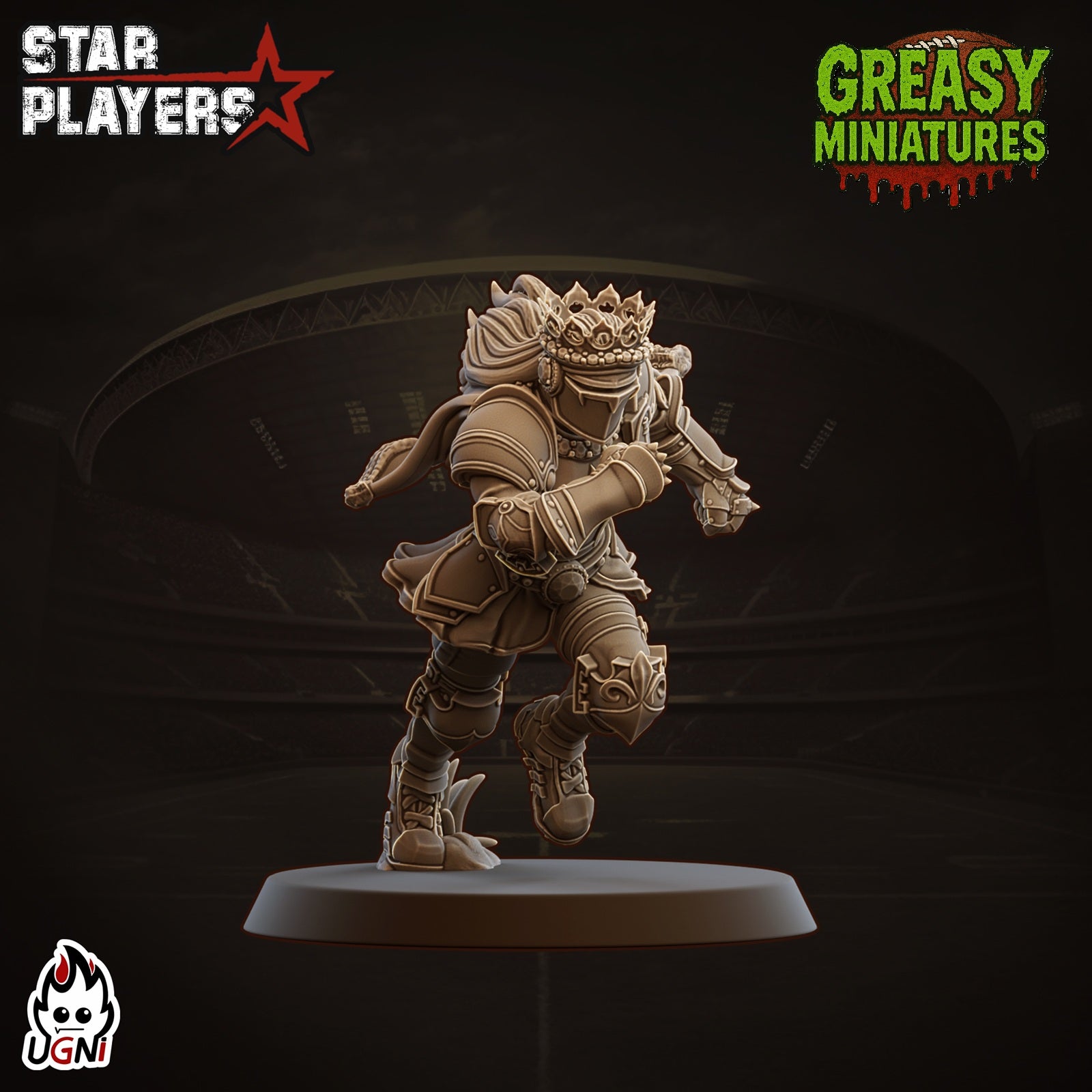 Chess Knights - Famous Player - Blitzer - By Ugni Miniatures