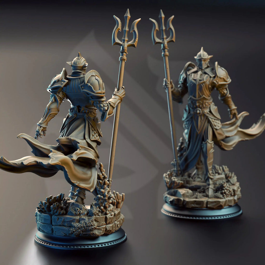 Cylantros Azurius – Paladin of Inderimaeth - Medium Tabletop Miniature By DM Stash