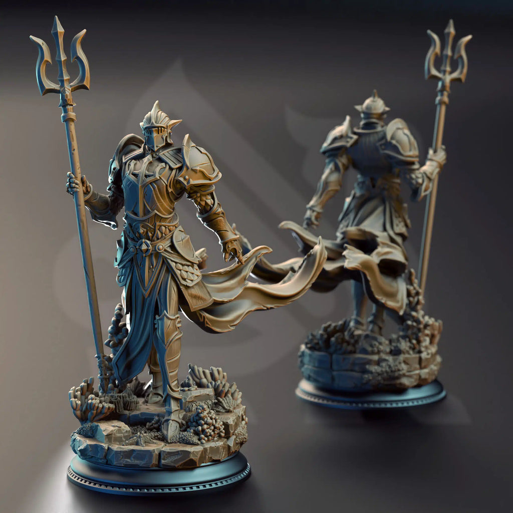 Cylantros Azurius – Paladin of Inderimaeth - Medium Tabletop Miniature By DM Stash