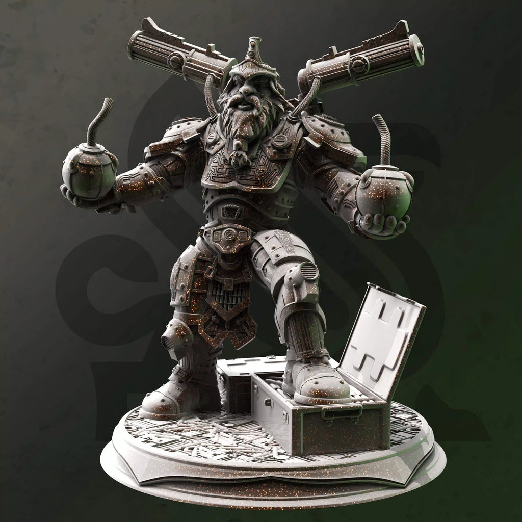 Duktuk – Dwarven Grenadier - Medium Tabletop Miniature By DM Stash