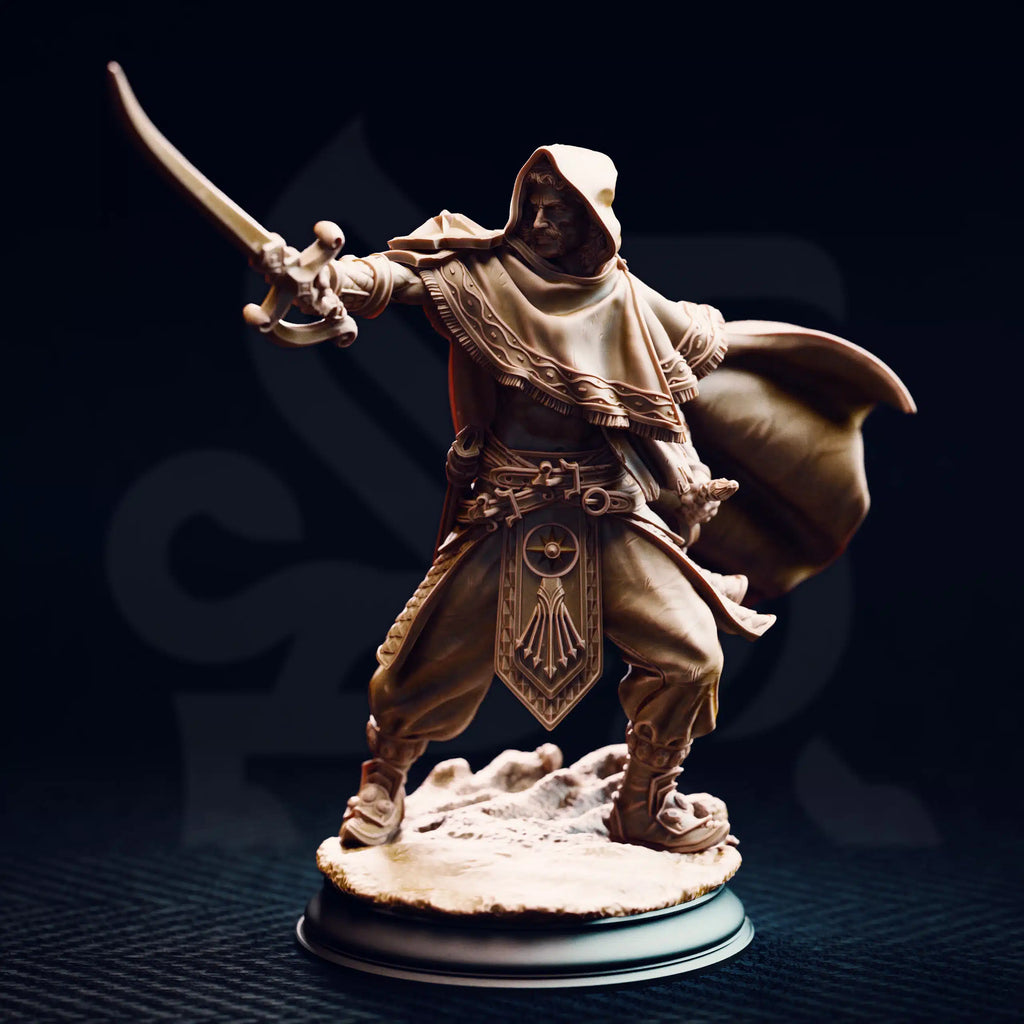 Elwahid – Sword of the Sands - Medium Tabletop Miniature By DM Stash