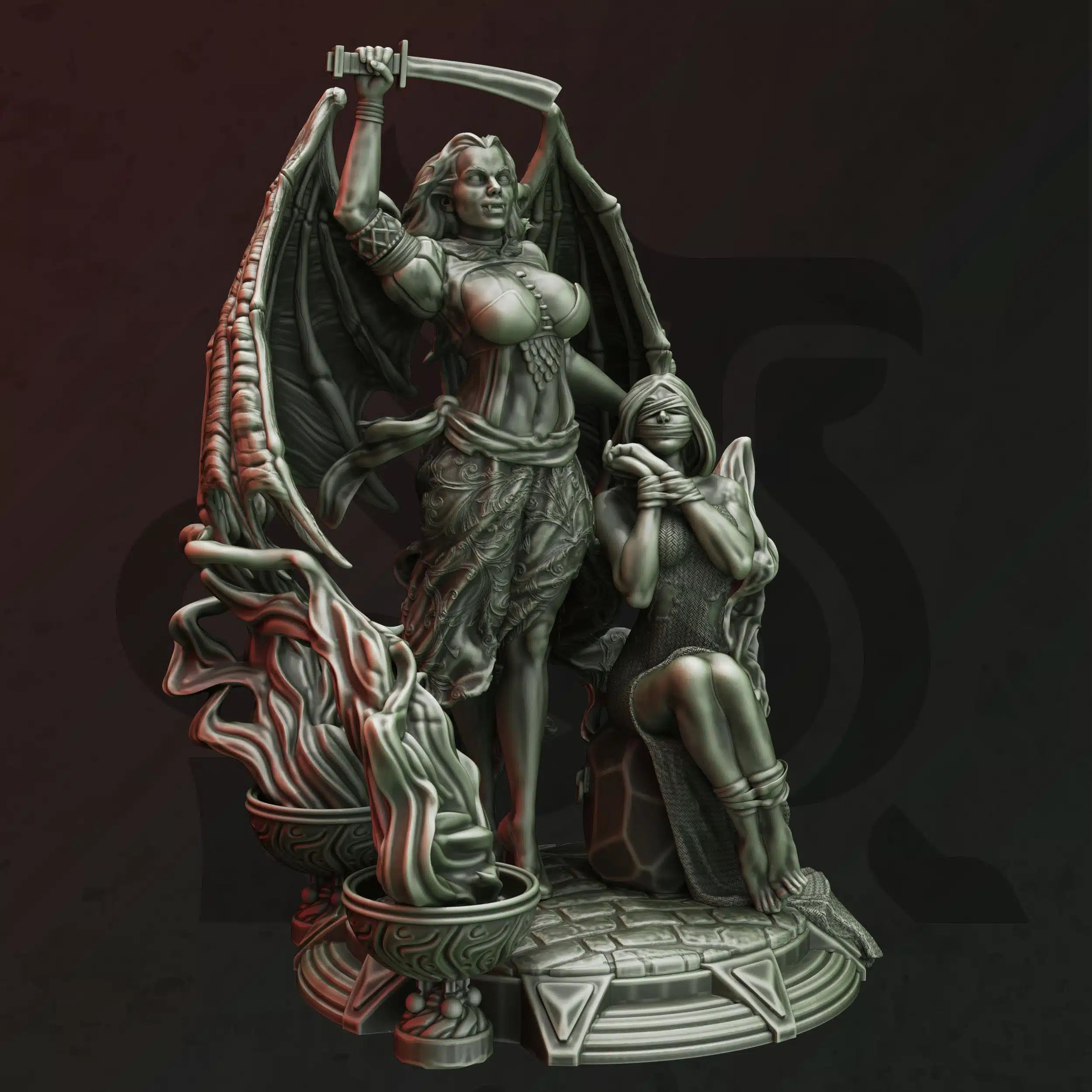 Erys – Vampiric Seductress - Medium Tabletop Miniature By DM Stash