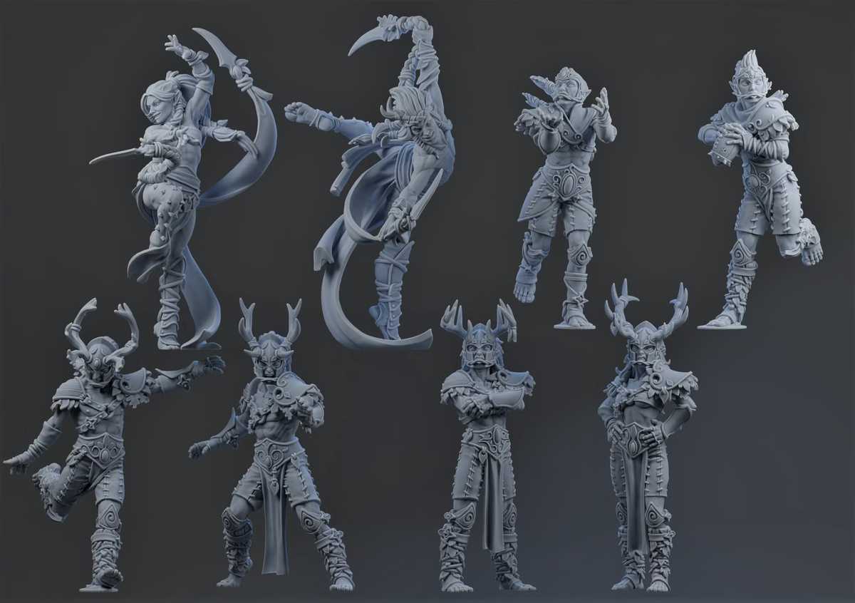 Forest Sylvan Team - Brutefun Miniatures - Wargaming - Fantasy Football Team