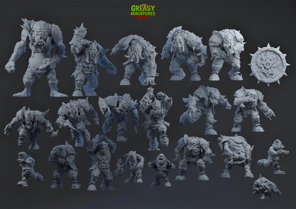 Pig Iron Pummeler Orcs - Brutefun Miniatures - Fantasy Football Team