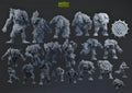 Pig Iron Pummeler Orcs - Brutefun Miniatures - Fantasy Football Team