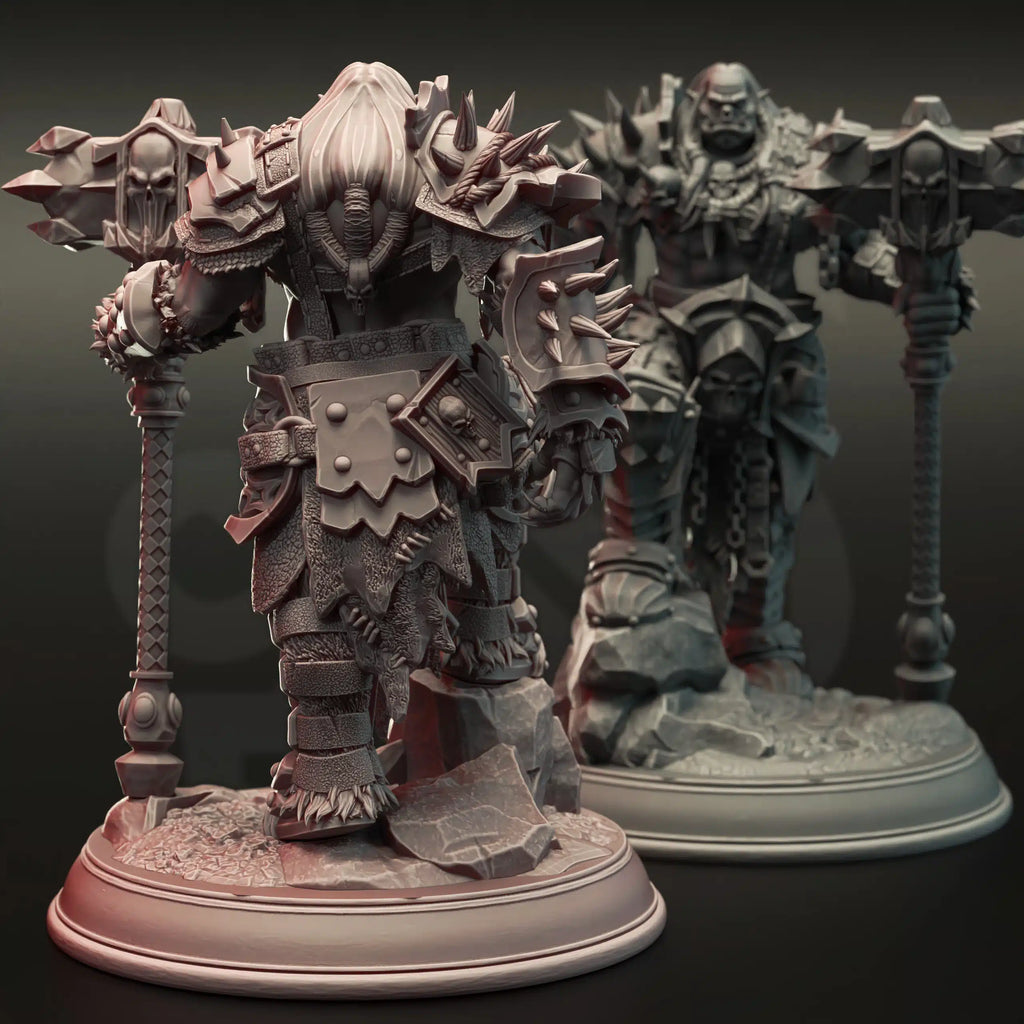 Gazza the Arrowproof – Orc Warboss - Large Tabletop Miniature By DM Stash