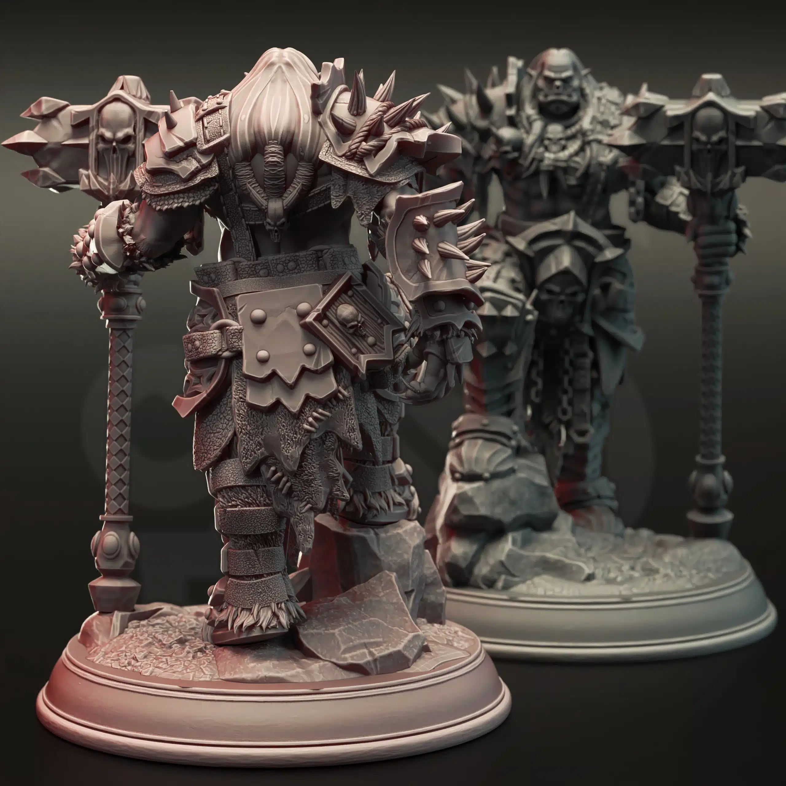Gazza the Arrowproof – Orc Warboss - Large Tabletop Miniature By DM Stash