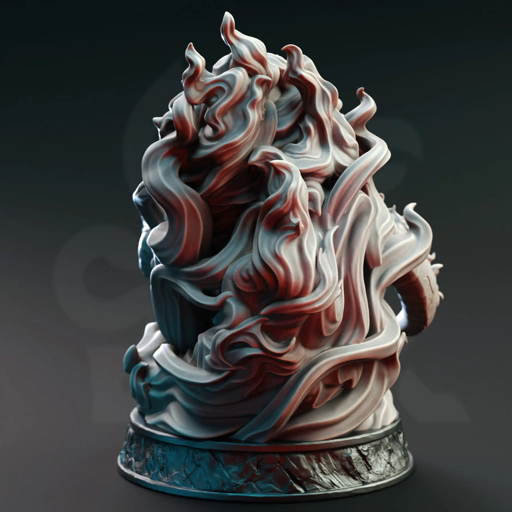 Giant Infernal Skull - Large Tabletop Miniature By DM Stash