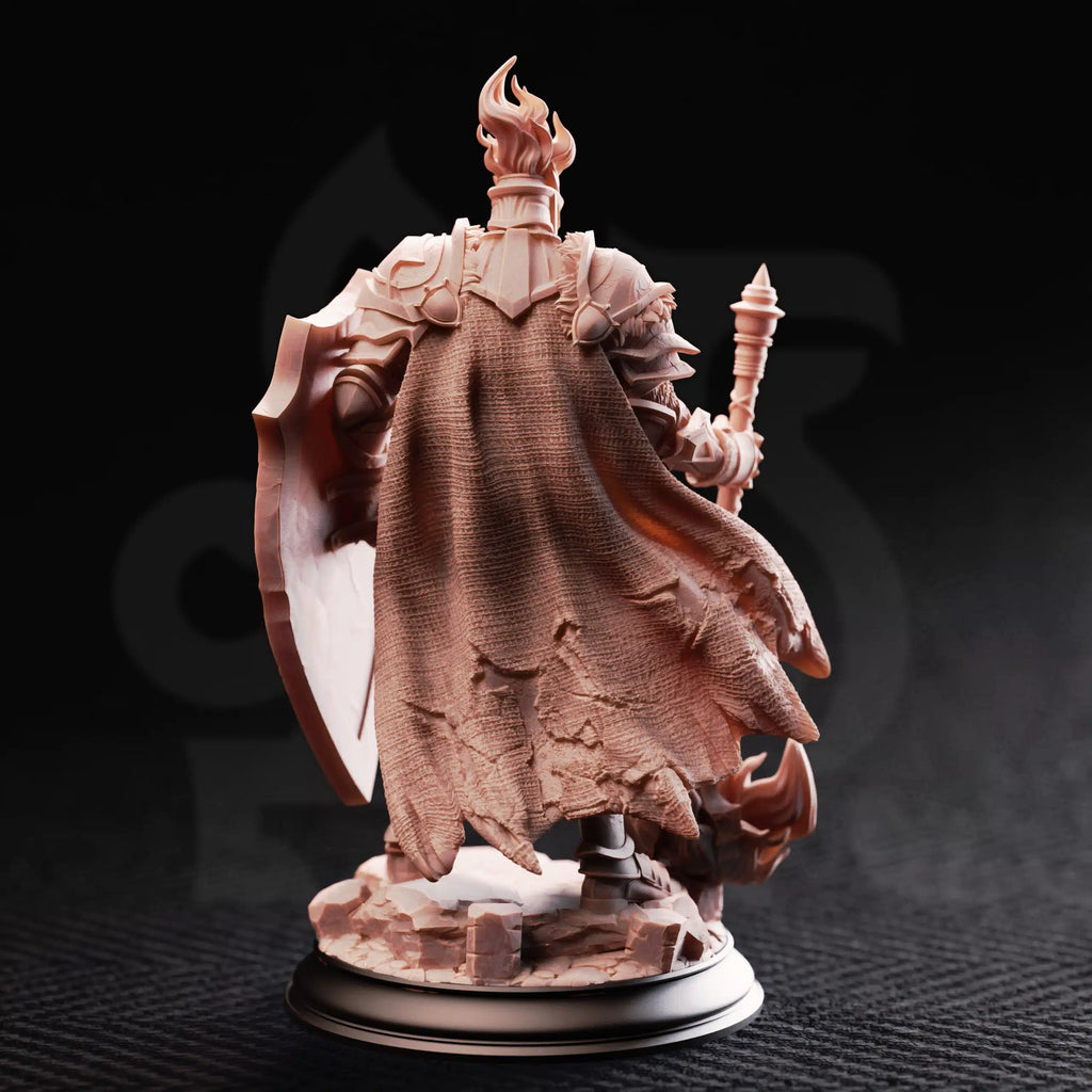 Glancalion – Paladin of the First Flame - Medium Tabletop Miniature By DM Stash