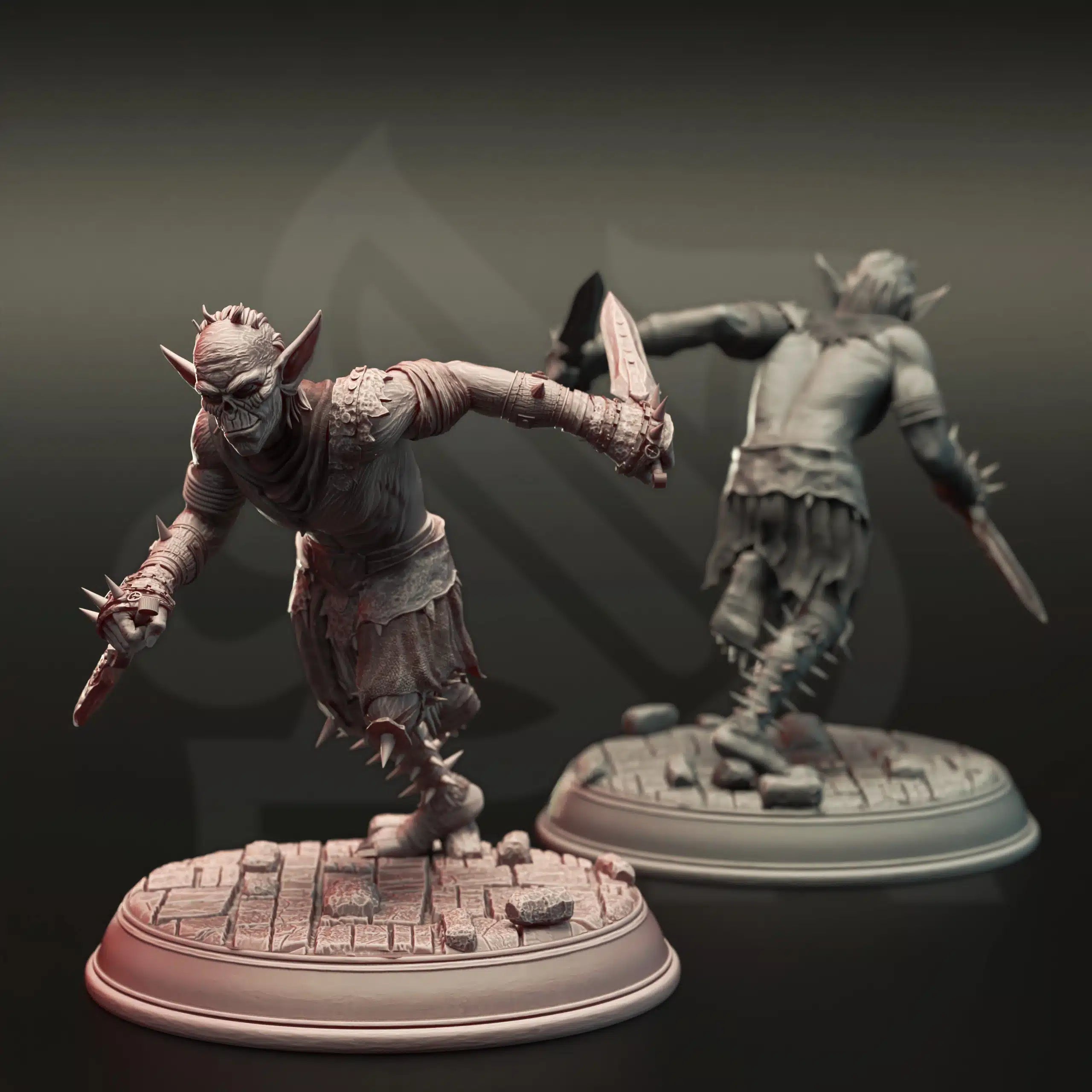 Gobz of War - Three Medium Tabletop Miniatures By DM Stash