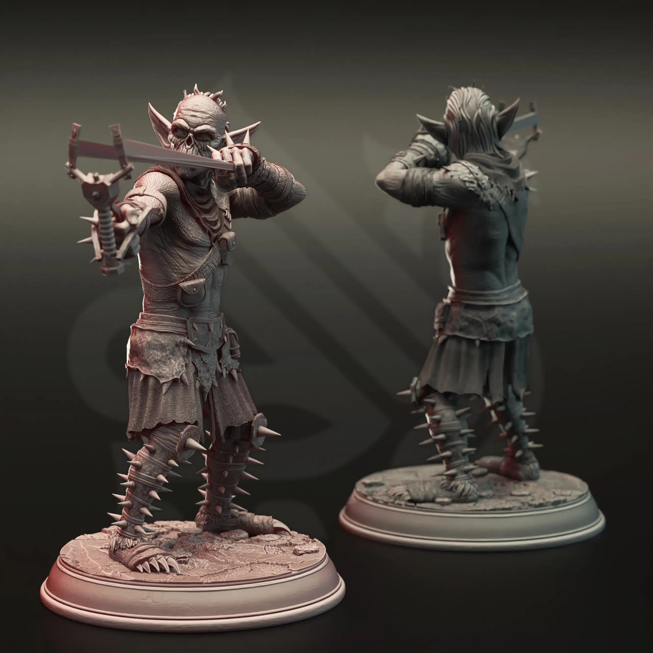 Gobz of War - Three Medium Tabletop Miniatures By DM Stash