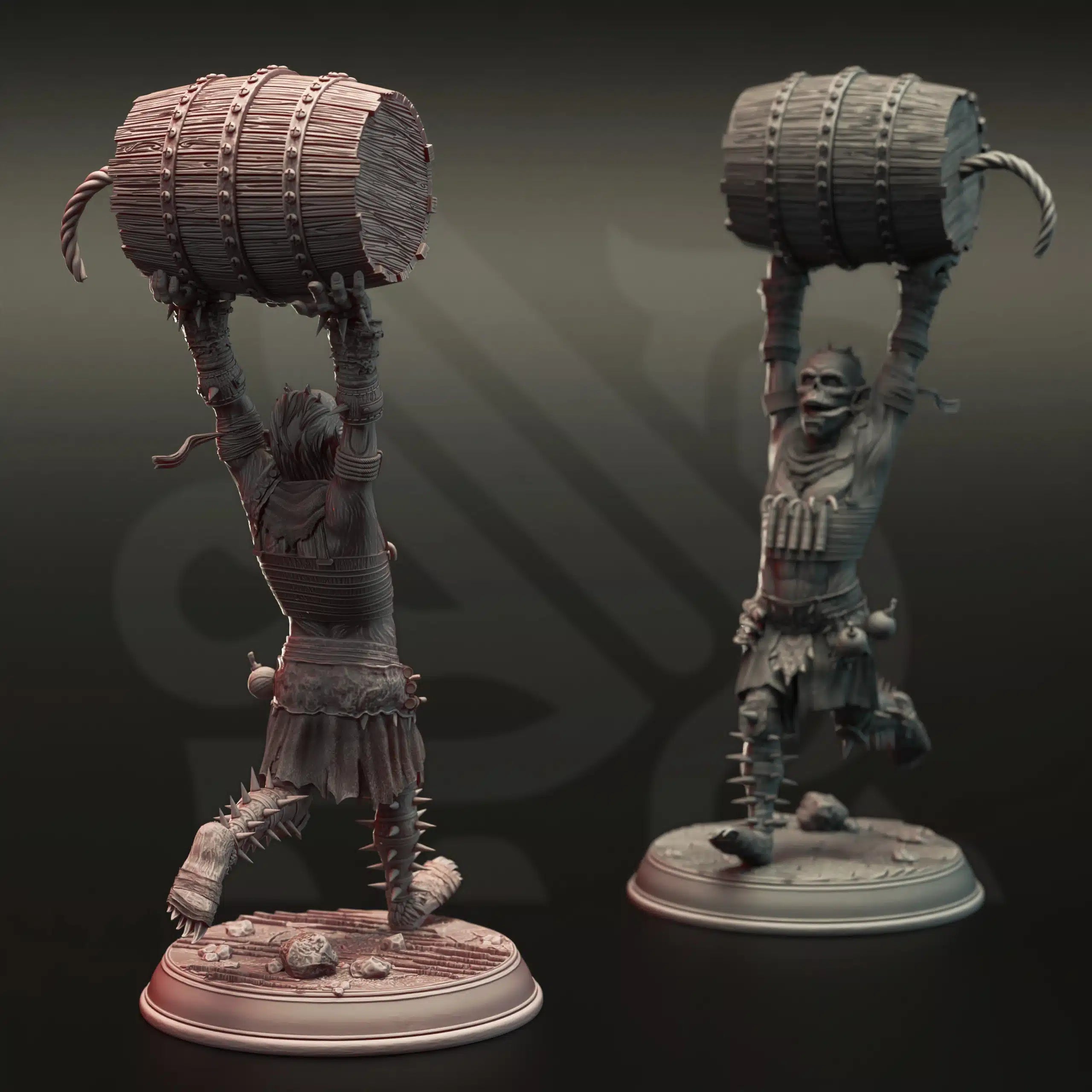 Gobz of War - Three Medium Tabletop Miniatures By DM Stash