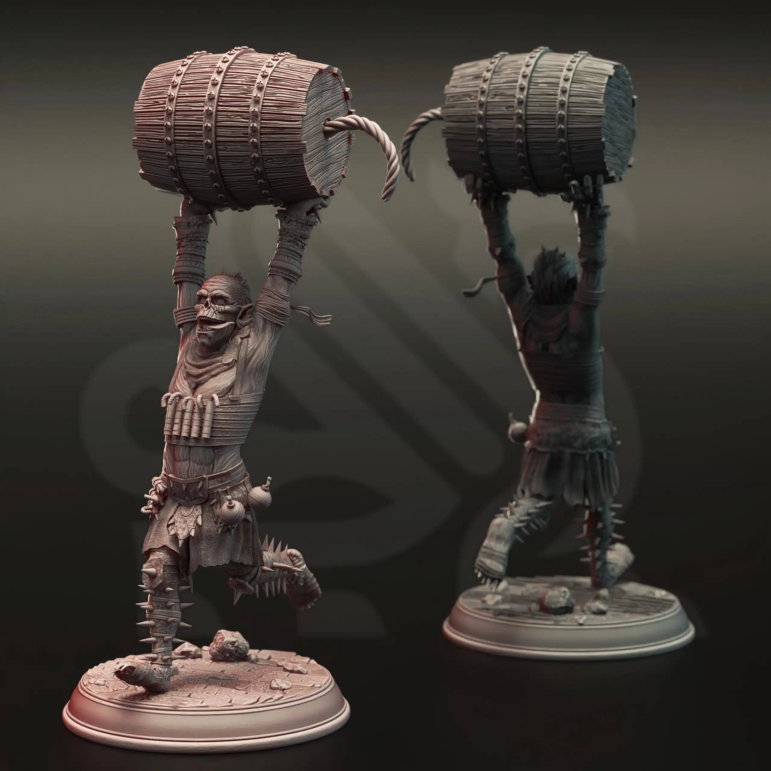 Gobz of War - Three Medium Tabletop Miniatures By DM Stash