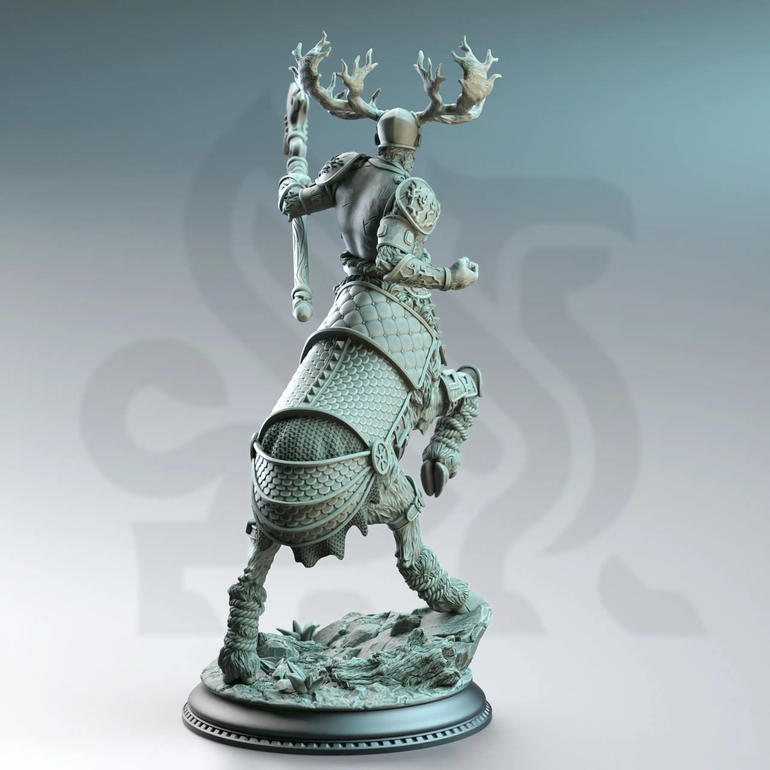 Gungnir of House Jernbark – Centaur Noble - Large Tabletop Miniature By DM Stash