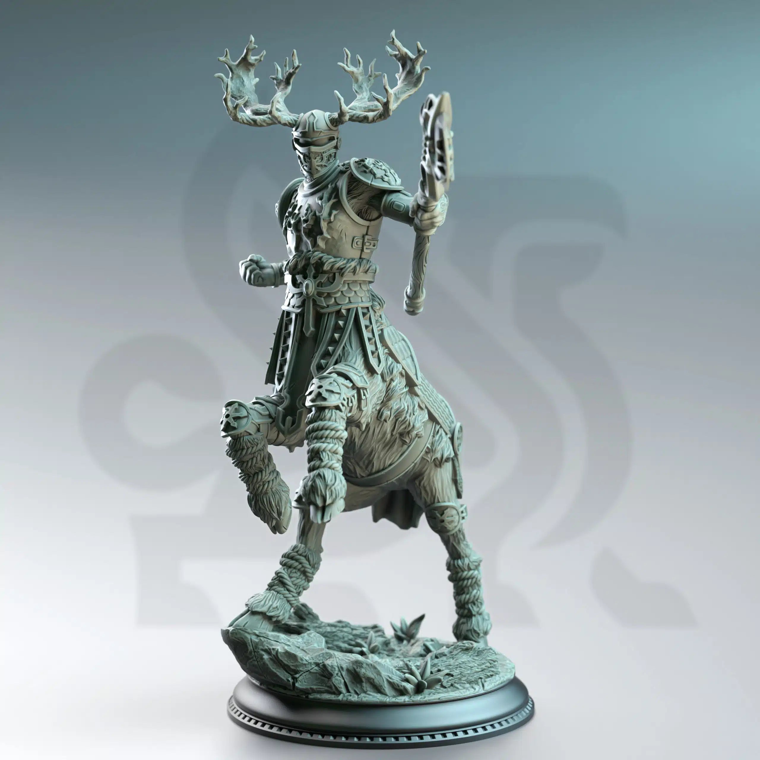 Gungnir of House Jernbark – Centaur Noble - Large Tabletop Miniature By DM Stash