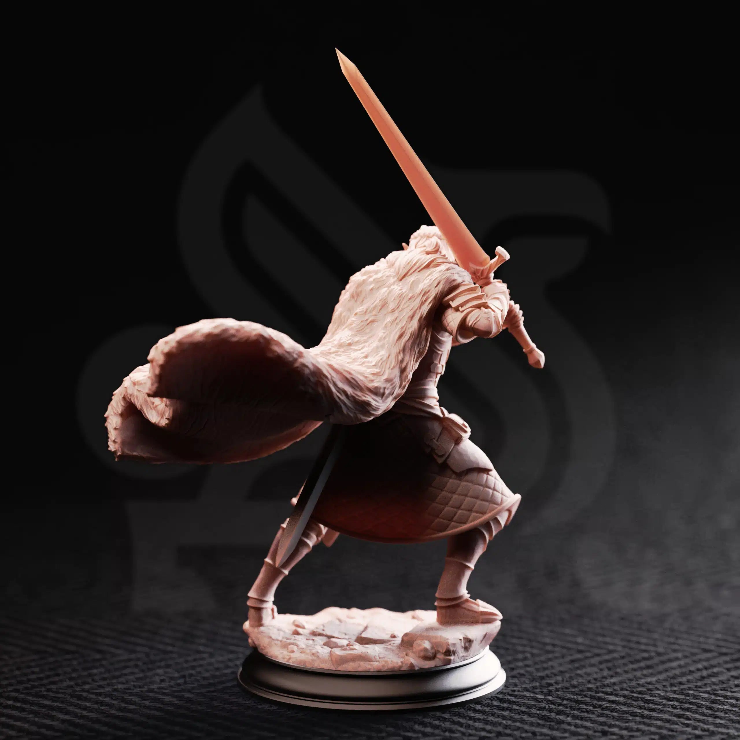 Harias of the Borderlands – Elven Fighter - Medium Tabletop Miniature By DM Stash