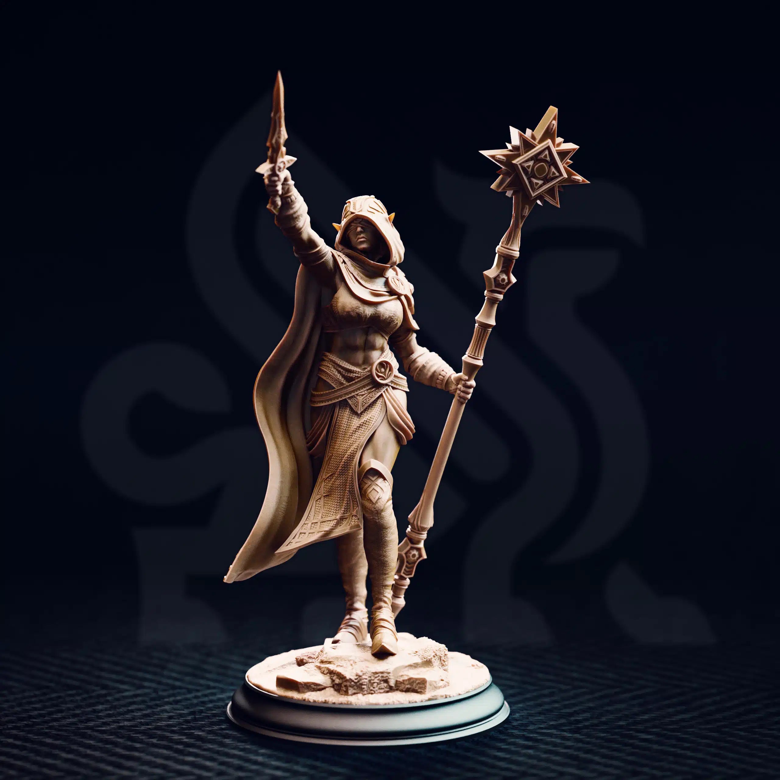 Ilisyia of the Tower Dunes – Desert Priestess - Medium Tabletop Miniature by DM Stash
