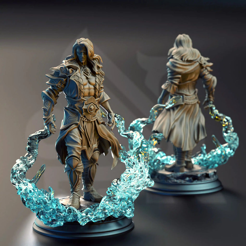 Indelian Katarin – Ocean Soul Sorcerer - Medium Tabletop Miniature By DM Stash
