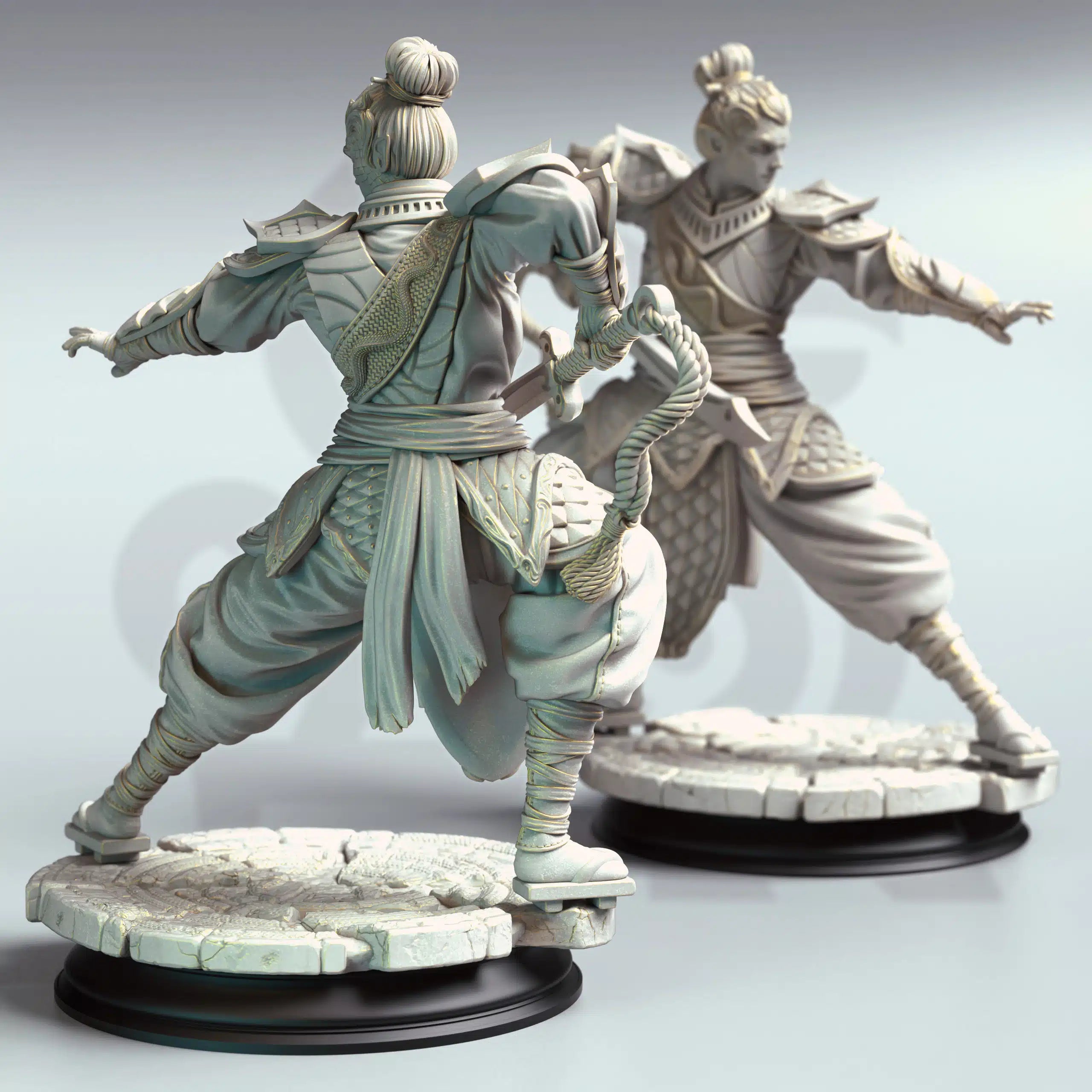 Jin Shi – Serpentfolk Commander - Medium Tabletop Miniature By DM Stash