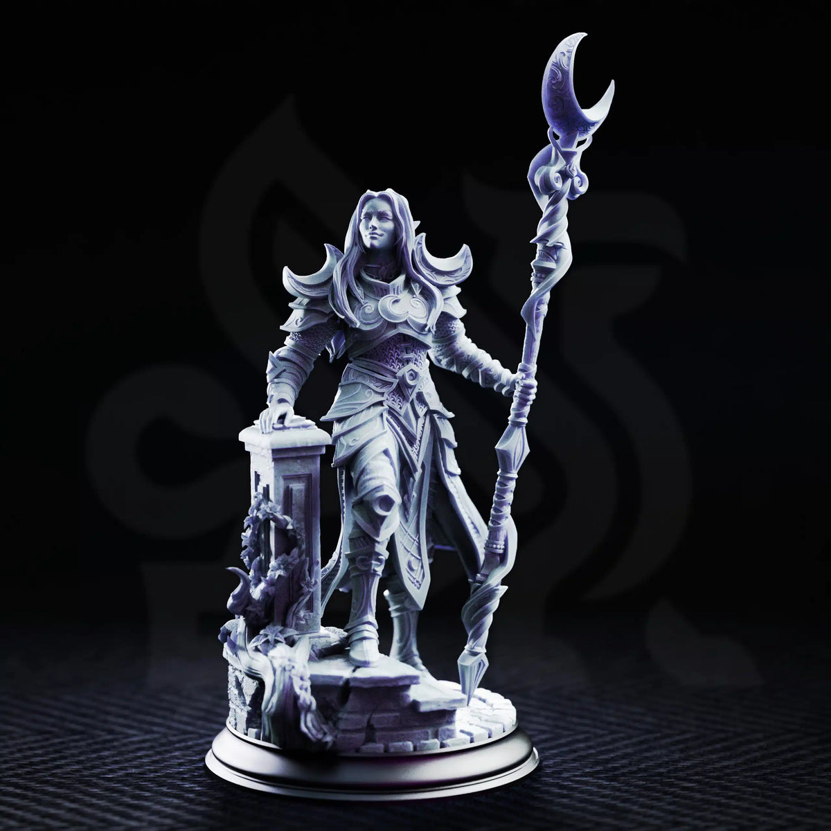 Kadna Glydrin – Arch Warden of the Moon - Medium Tabletop Miniature By DM Stash
