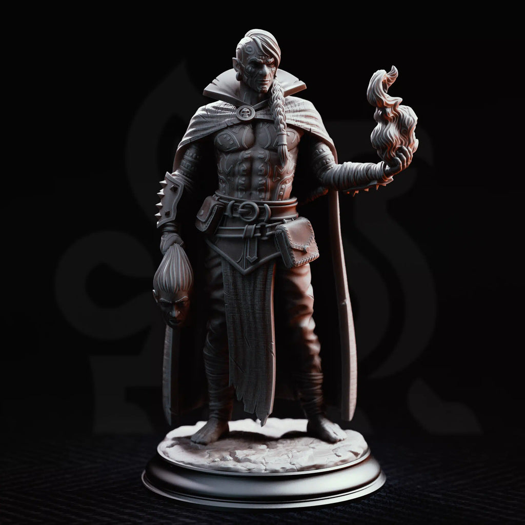 Kael the Forlorn Soul – Dark Pact Warlock - Medium Tabletop Miniature By DM Stash