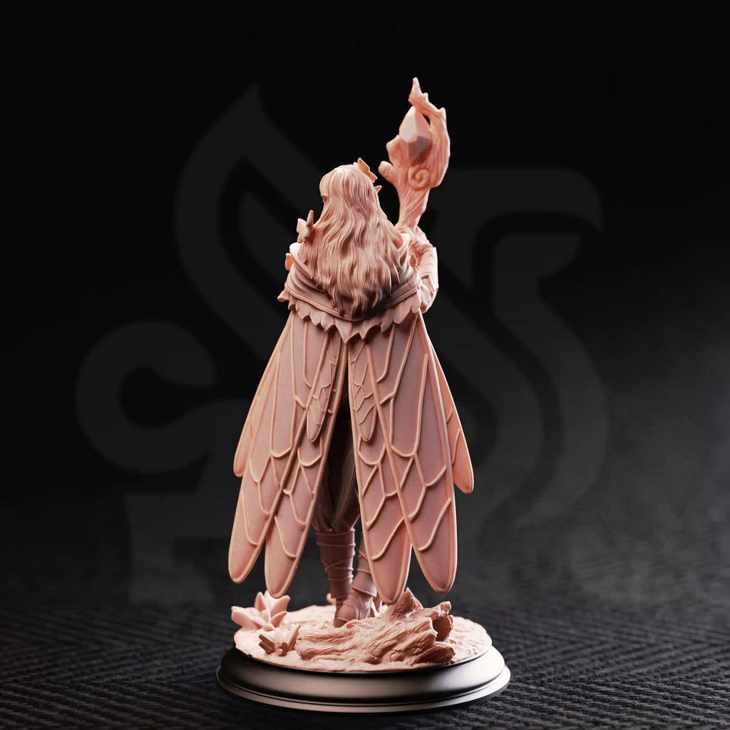 Kahlia Birdsong – Druid of the Canopy - Medium Tabletop Miniature By DM Stash