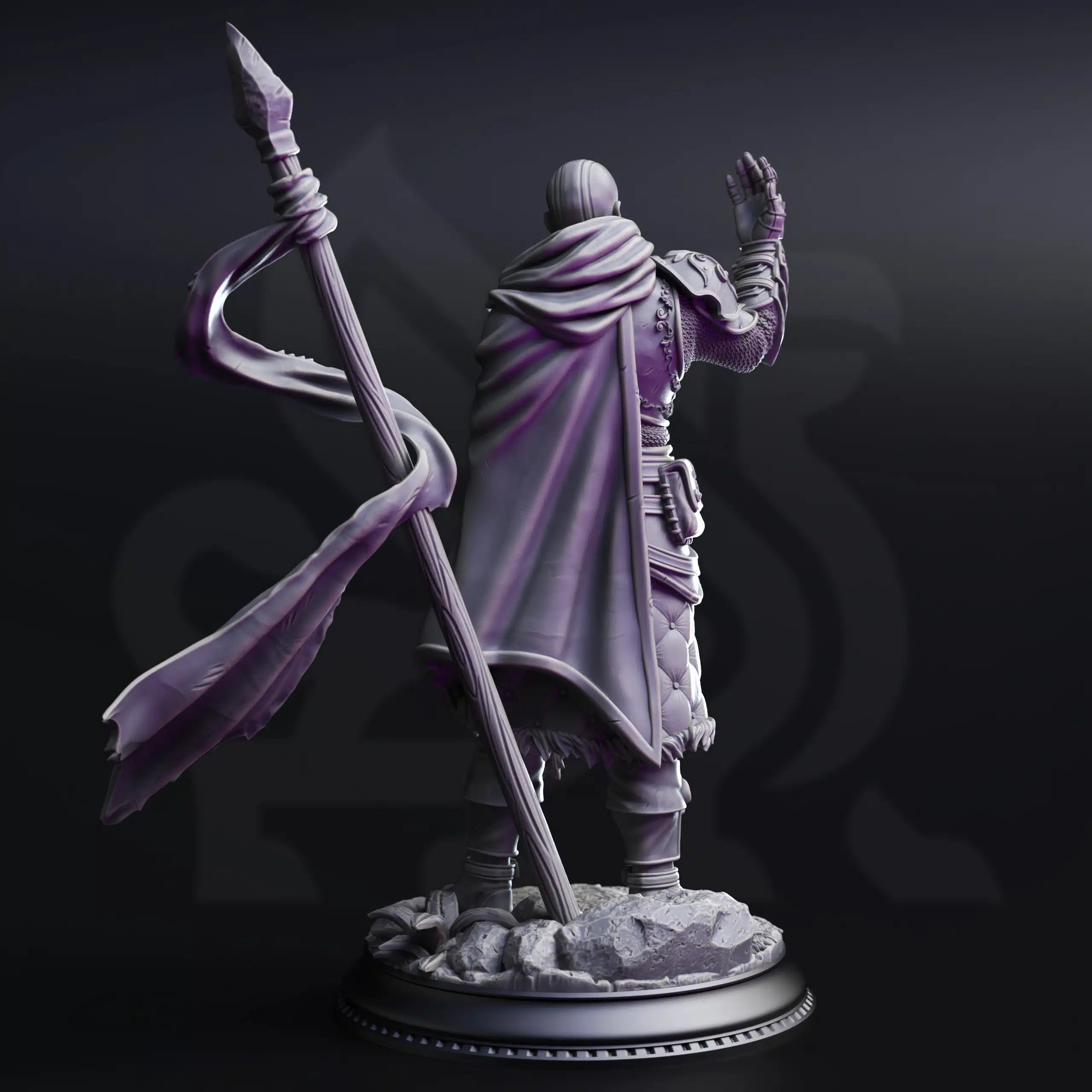 Kaiar the Omniscient – Psionic Knight - Medium Tabletop Miniature By DM Stash