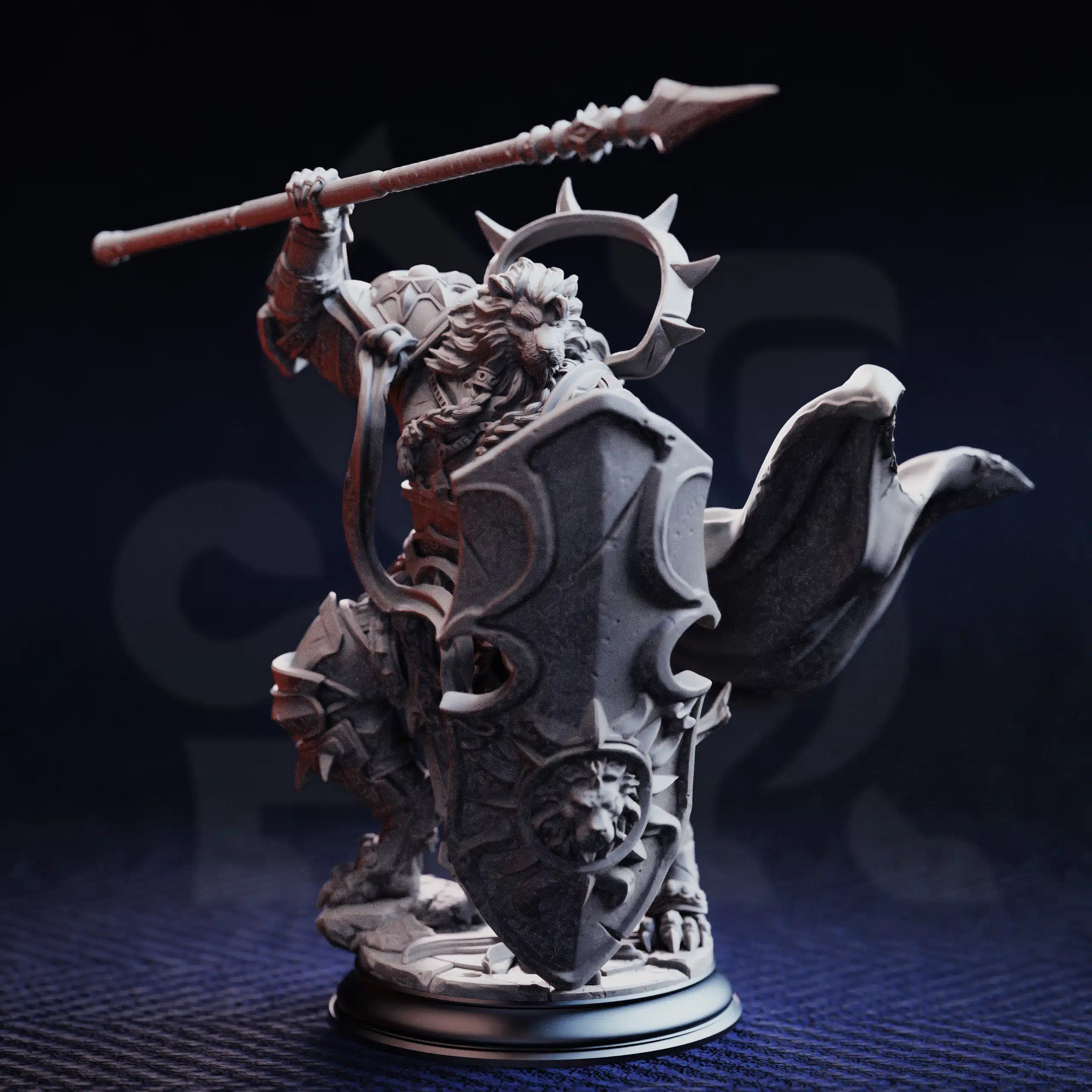 Kigari Solheart – Paladin of the Great Sun - Medium Tabletop Miniature By DM Stash