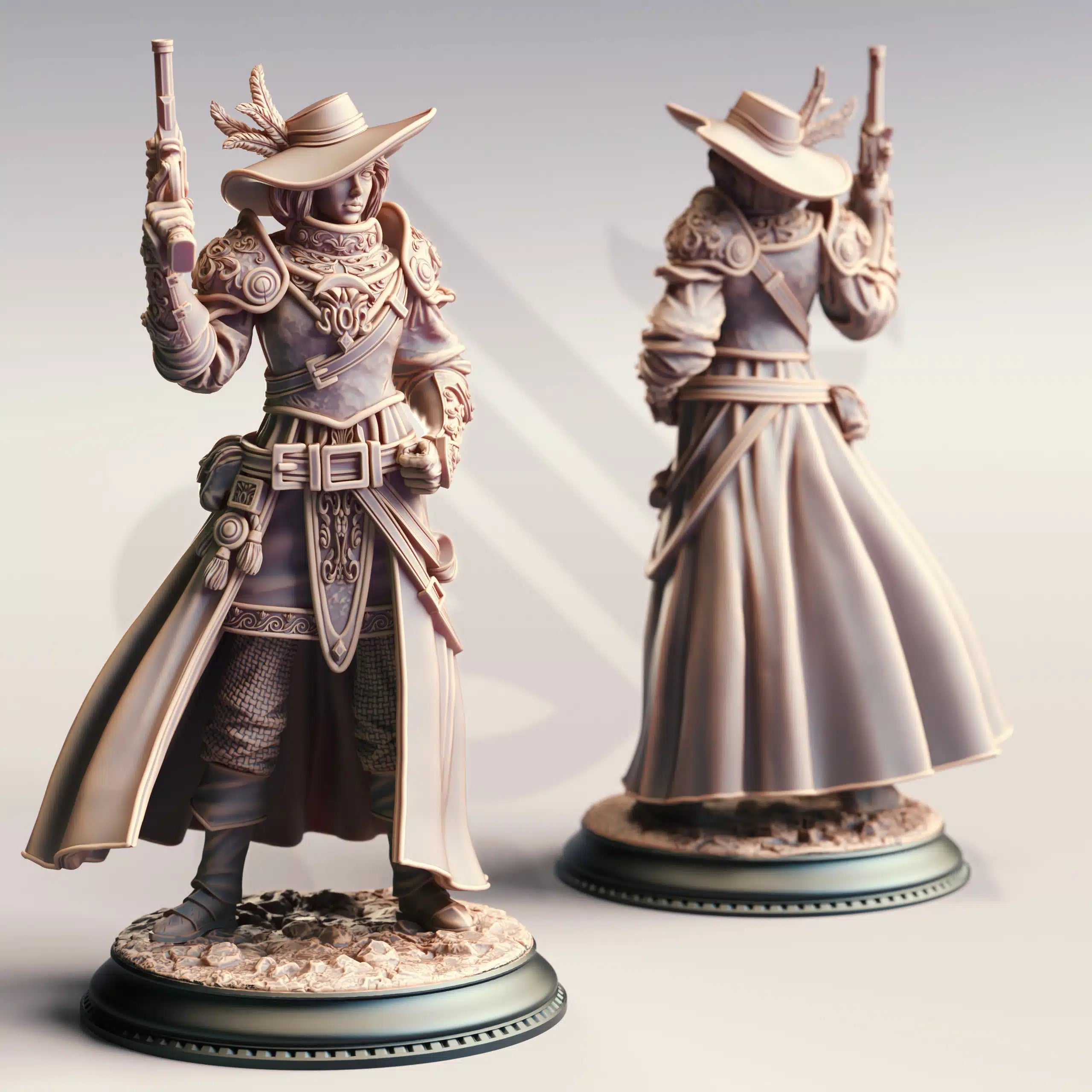Lady Cirilia of the Reach – High Inquisitor - Medium Tabletop Miniature By DM Stash