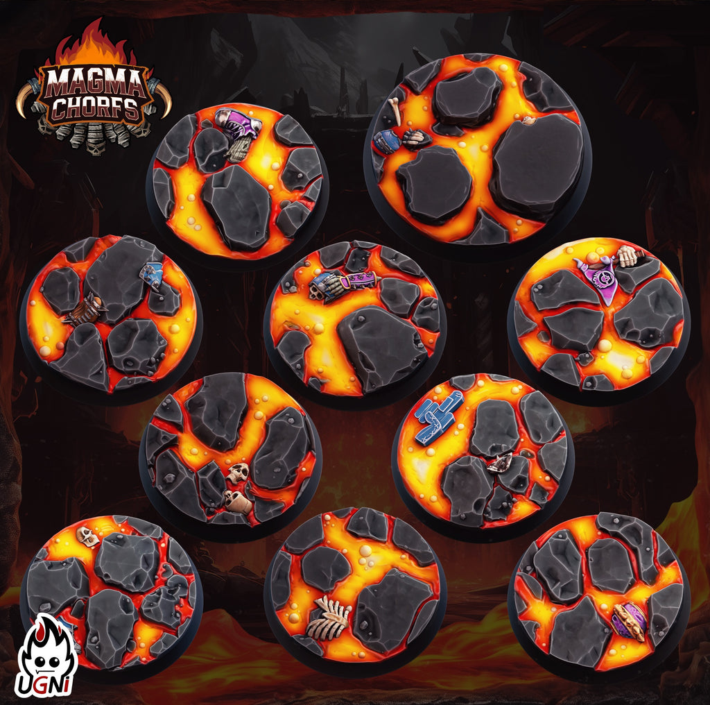 Lava Resin Printed Bases Designed By Ugni Miniatures
