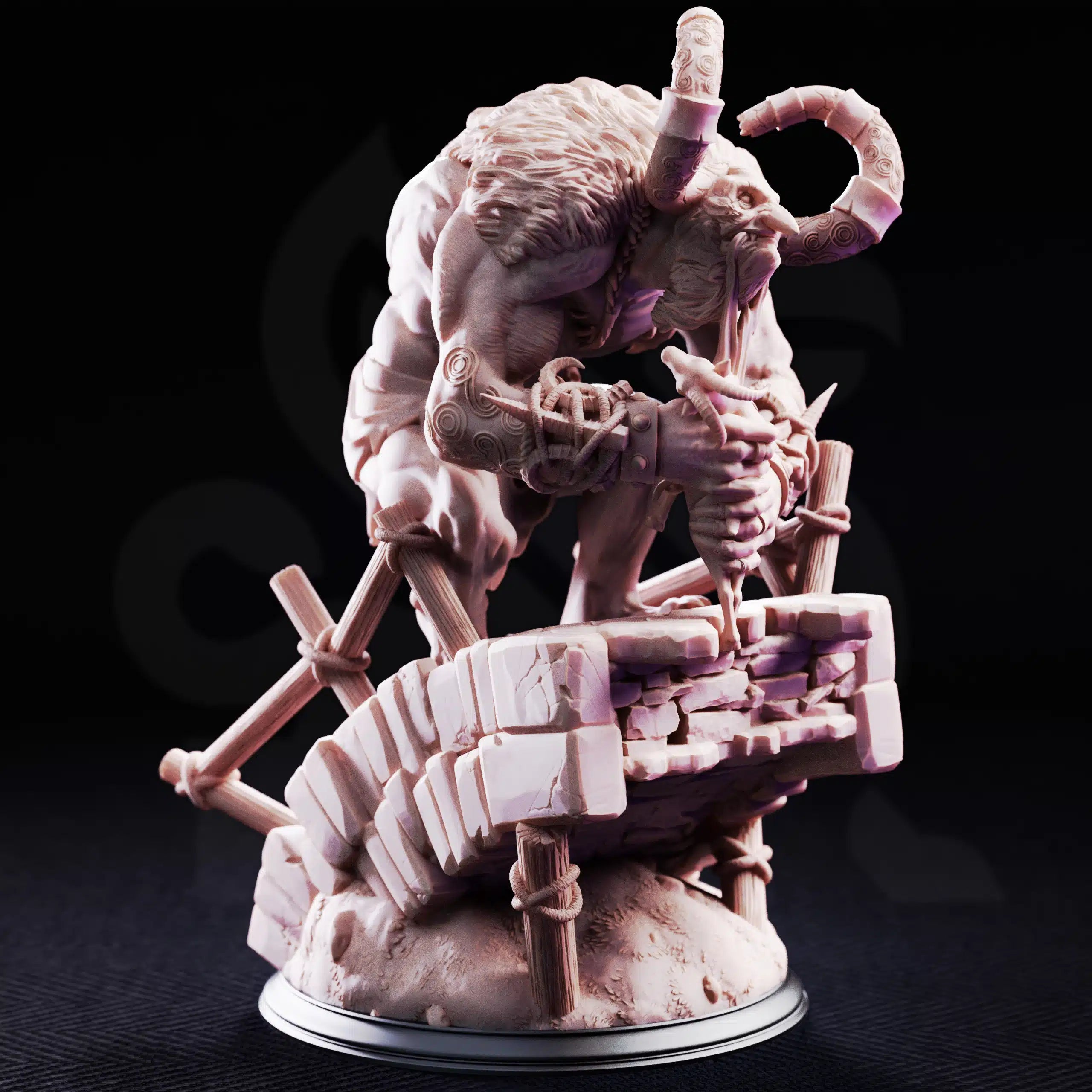 Little John – Bridge Troll - Large Tabletop Miniature By DM Stash