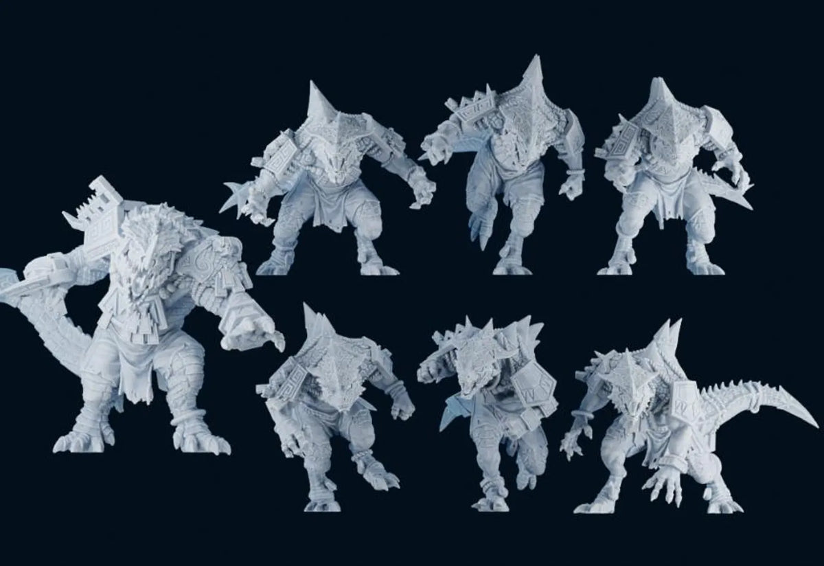 Lizard Team - Brutefun Miniatures - Fantasy Football Team