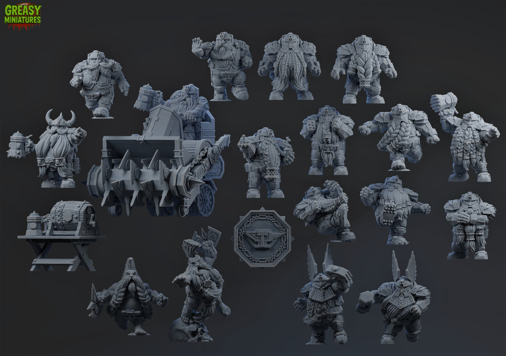 Dwarf - Fantasy Football Team - By Brutefun Miniatures