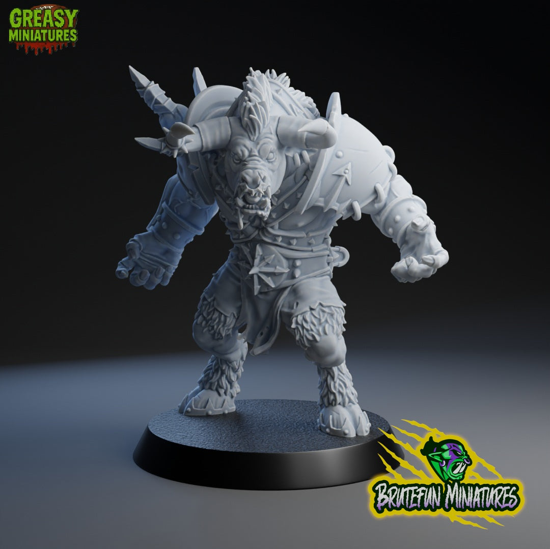 Blackfoot The Minotaur - Fantasy Football - Famous Player - Brutefun Miniatures