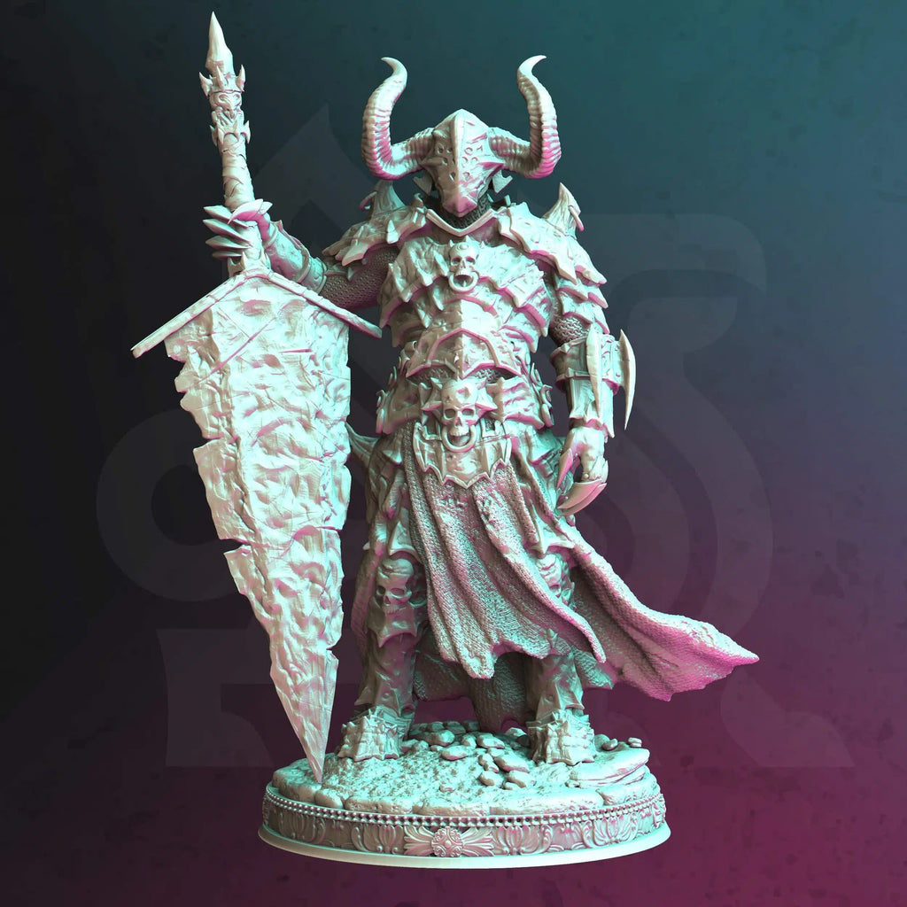 Deathknight – Morian Fairhair - Medium Tabletop Miniature By DM Stash