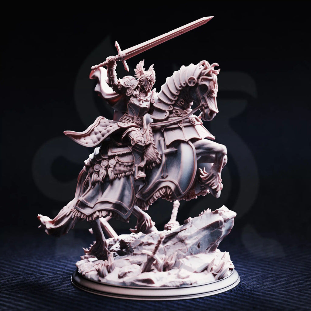 Jeanne du Lac – Knight of Justice - Large and Medium Tabletop Miniatures By DM Stash
