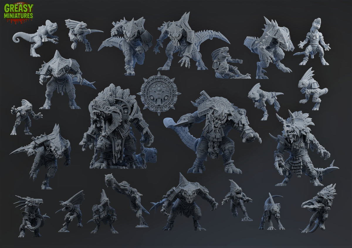 Lizard Team - Brutefun Miniatures - Fantasy Football Team